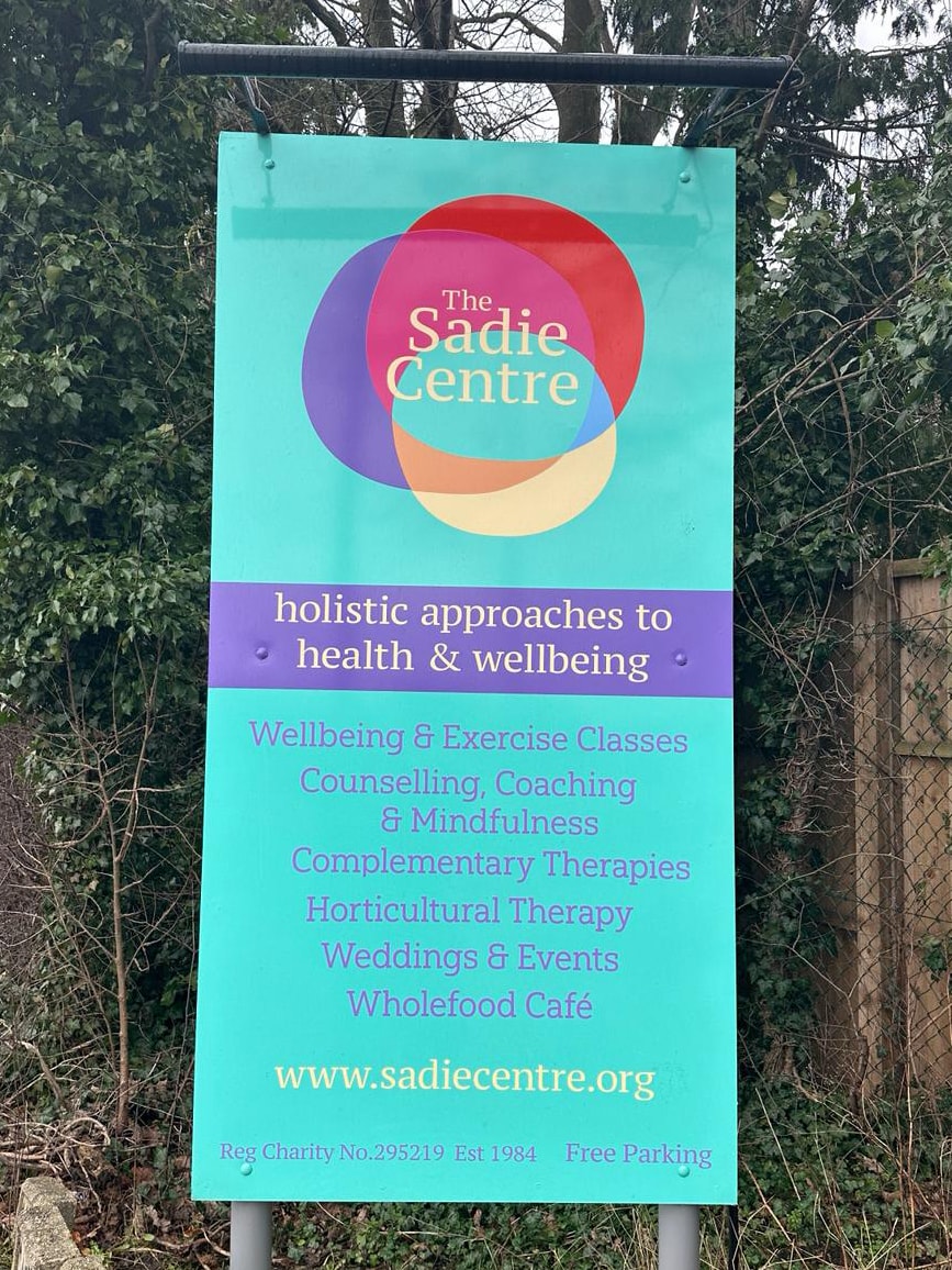 The Sadie Centre sign
