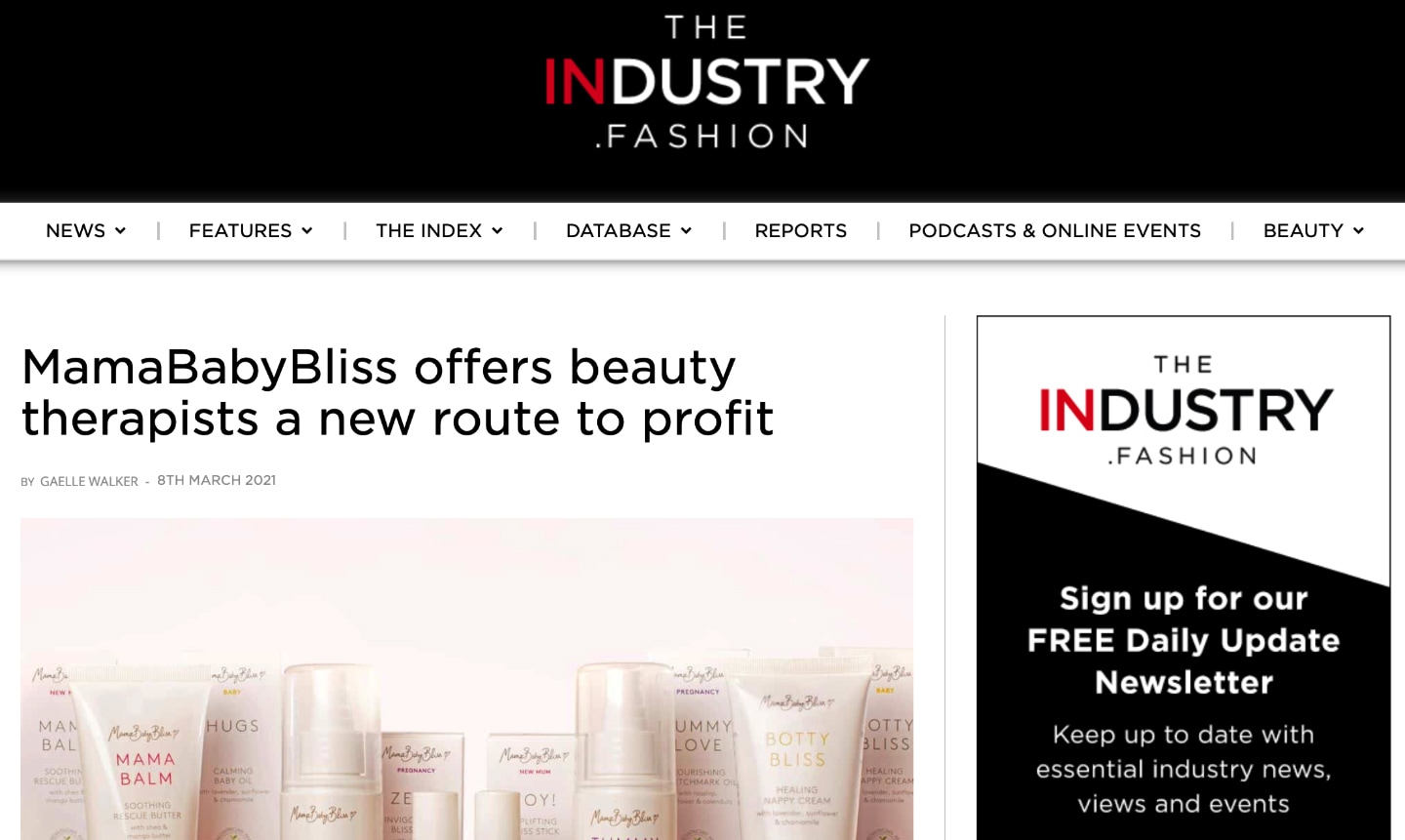 MamaBabyBliss offers beauty therapists a new route to profit